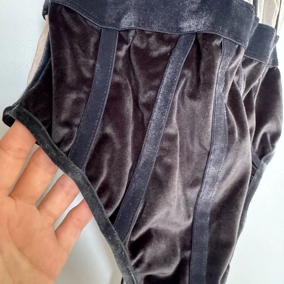 Victoria's Secret Elegant Black and Cream Bodysuit - Picture 3 of 7